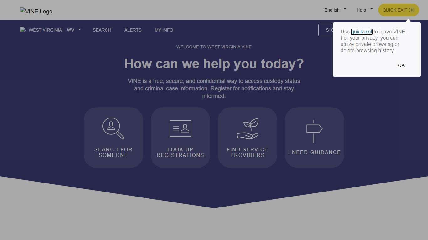 VINELink - West Virginia